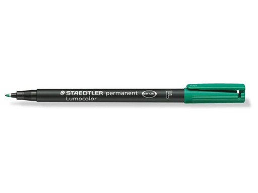 [90128502 914767] Staedtler Folienstift Lumocolor 318 F Grün, permanent
