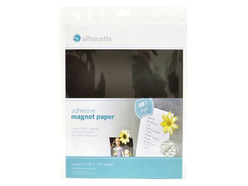[90128546 270974] Silhouette Magnetpapier 4 Stück Schwarz