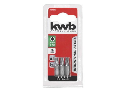 [90128584 924974] kwb Bit-Set 1/4 Torx T30 3-teilig