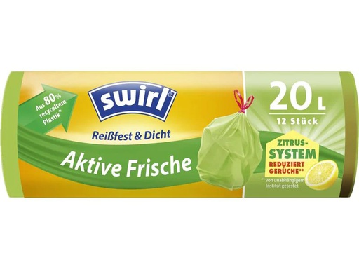 [90128620 1169366] Swirl Müllbeutel Aktive Frische 20 l, 12 Stück