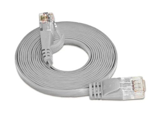 [90012848 314608] SLIM Slimpatchkabel RJ-45 - RJ-45, Cat 6, UTP, 7.5 m, Grau