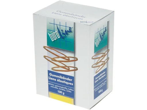 [90128709 1128820] Büroline Gummiband 1.3 x 50 mm, 100 g