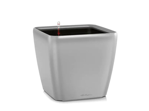 [90128717 992793] Lechuza Pflanzentopf Quadro Premium 21 LS Silber