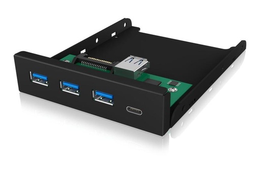 [90129049 869895] ICY BOX Front Panel IB-HUB1418-i3 USB 3.0 Type-A/Type-C Hub 3.5