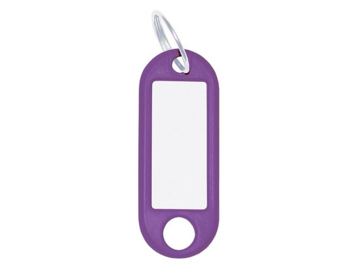 [90129191 1022688] WEDO Schlüsselanhänger 18 mm mit Ring, Violett, 100 Stück