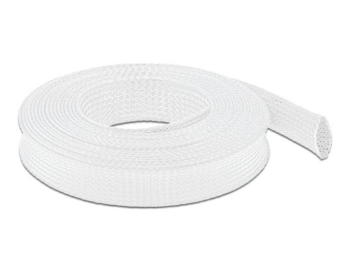 [90129197 1077557] Delock Kabelschlauch dehnbar, 5m x 25 mm Weiss