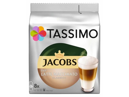 [90129438 338875] TASSIMO Kaffeekapseln T DISC Jacobs Latte Macchiato 8 Portionen