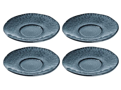 [90129452 1027718] Leonardo Untertasse Matera Ø 15 cm, 4 Stück, Blau