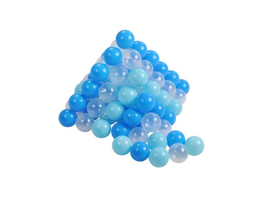 [90129618 1158095] Knorrtoys Bälle Hellblau, Blau, Transparent 100 Stück