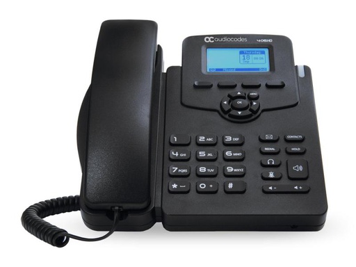 [90129635 1027597] Audiocodes Tischtelefon 405HD Skype for Business Schwarz