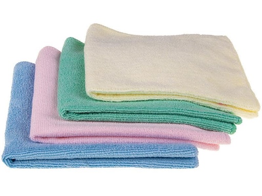 [90001273 1063455] Edi Baur Mikrofaser-Reinigungstuch 4 Stück, Blau/Pink/Grün/Gelb