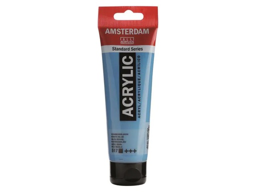 [90129793 995920] Amsterdam Acrylfarbe Standard 517 Königsblau deckend, 120 ml