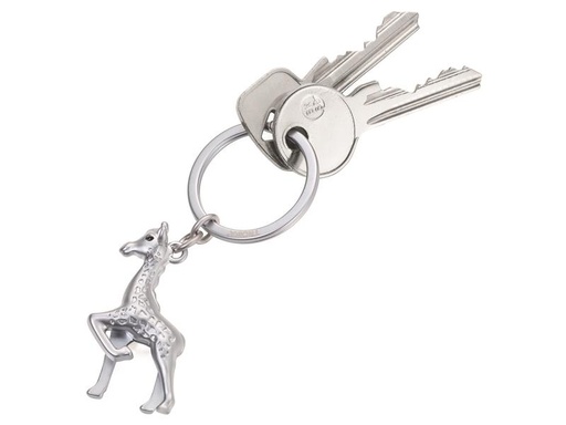 [90012963 1130772] Troika Schlüsselring Gisela Giraffe Grau matt