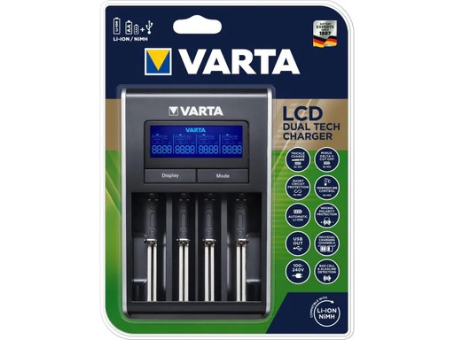 [90129951 872025] Varta Ladegerät LCD Dual Tech Charger