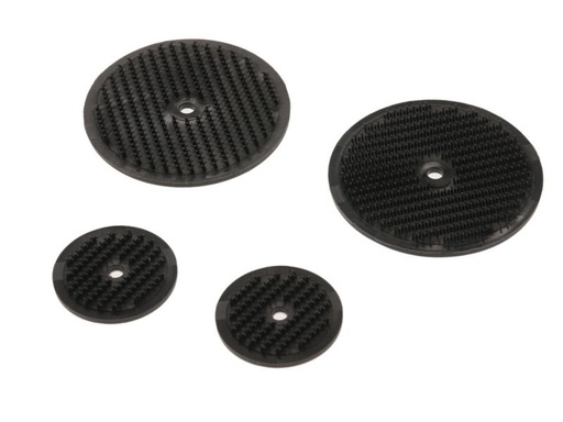 [90130058 356089] FASTECH Klettpunkte Hakenseite 25 mm &amp; 45 mm, Schwarz