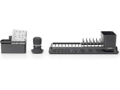 [90012987 1160483] Brabantia Spültrogbutler-Set Sink side, 4-teilig, Abwasch-Set Grau