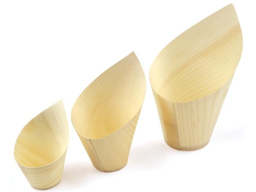[90130143 1072838] Sier Fingerfood-Schalen Oblique Ø 3.6 cm, 40 Stück