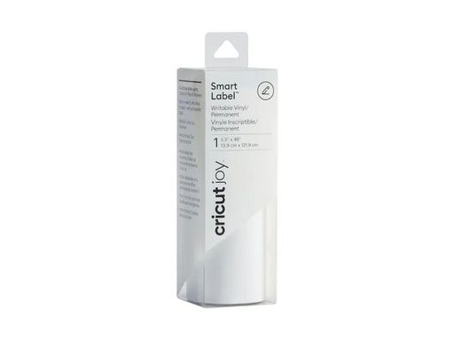 [90012996 1061893] Cricut Vinylfolie Joy Smart Label 13.9 x 121.9 cm Weiss permanent