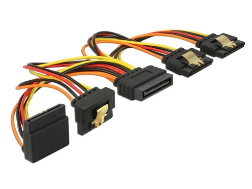 [90130183 675228] Delock Stromkabel SATA - 4x SATA gewinkelt 15 cm