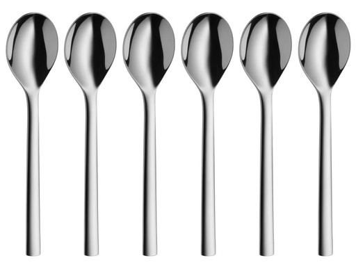 [90130208 453313] WMF Kaffeelöffel Nuova 6 Stück, Silber