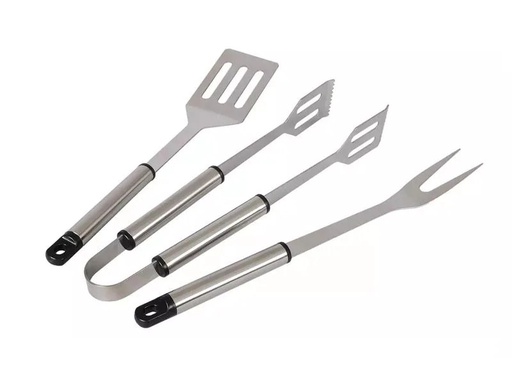 [90130398 1125612] BBQ Dragon Grillbesteck-Set 3-teilig,  Silber