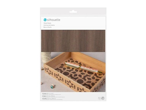 [90130438 961484] Silhouette Bastelpapier Holz dick 0.25 mm selbstklebend