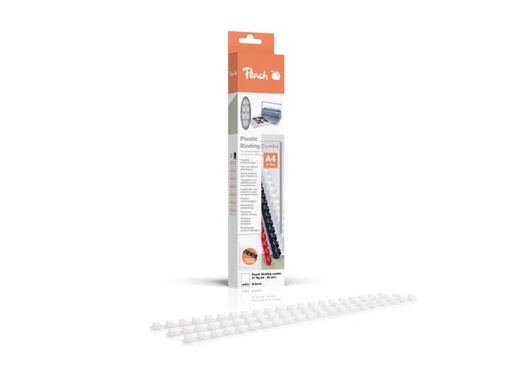 [90130506 747225] Peach Binderücken 6 mm Weiss, 25 Stück