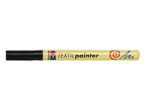 [90130682 555516] Marabu Textilmarker Painter 1-2 mm, Schwarz