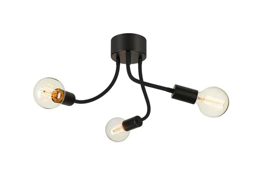 [90130717 1161901] Markslöjd Deckenleuchte Medusa 3L 3x E27, Schwarz
