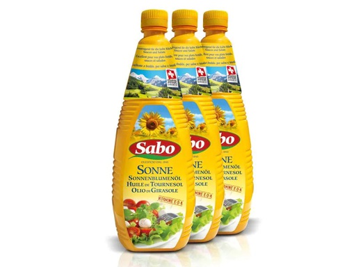 [90130791 805178] Sabo Sonnenblumenöl raffiniert Sonne 3 x 1 l