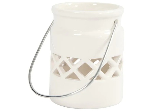 [90130858 931724] Creativ Company Laterne 8x6.2 cm, Weiss, 2 Stk.