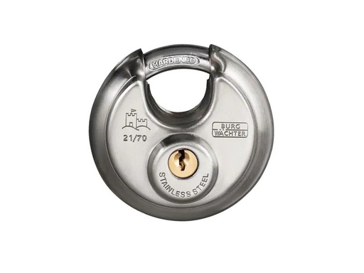 [90131032 1076736] Burgwächter Rundbügelschloss Circle 21, 60 mm  Edelstahl