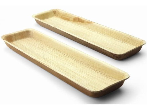 [90131051 1072805] Sier Einweg-Schale Palm 9 x 2.5 x 33 cm, 10 Stück