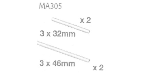 [90131158 591306] Amewi Querlenkerachse MA305 AM10SC