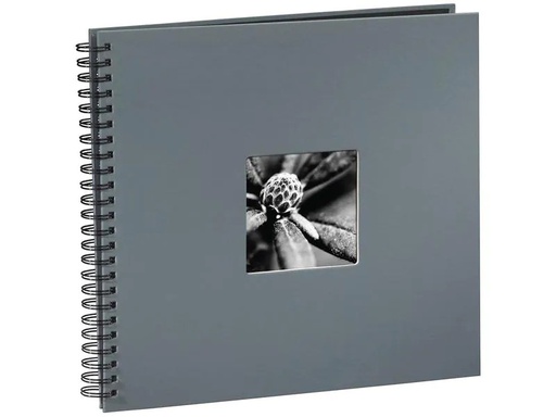 [90131302 1163421] Hama Fotoalbum Fine Art 36 x 32 cm Grau, 50 schwarze Seiten