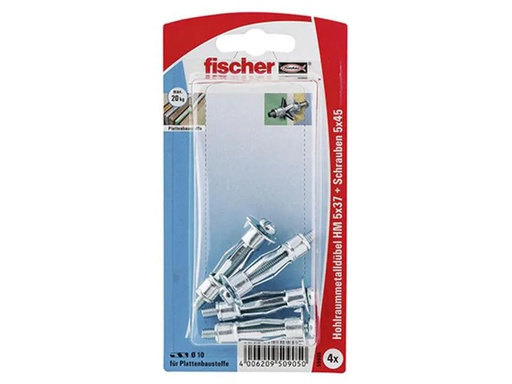 [90013111 683666] Fischer Hohlraumdübel  HM 5 x 37 S, 4 Stück