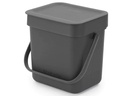 Brabantia Komposteimer Sort & Go 3 l, Grau