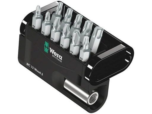 [90131675 770051] Wera Bit-Set Bit-Check 12 Wood 2 12-teilig