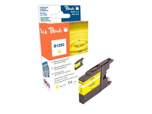 [90131710 269906] Peach Tinte Brother LC-1280Y Yellow