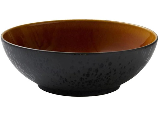 [90131798 828979] Bitz Salatschüssel 30 cm, Schwarz/Amber
