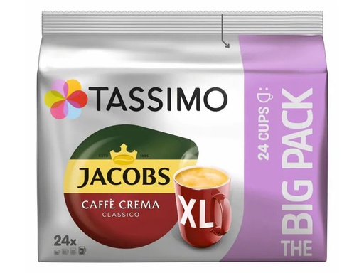 [90013159 674996] TASSIMO Kaffeekapseln T DISC Jacobs Caffè Crema XL 24 Portionen