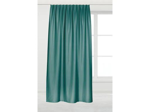 [90131864 1170908] Casa Leon Verdunklungsvorhang mit Faltenband 135 cm x 245 cm, Türkis