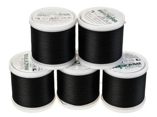 [90131901 795367] Madeira Stickgarn Rayon No.40 Schwarz