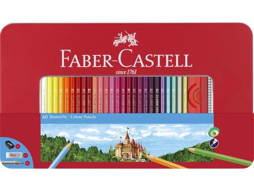 [90131953 735000] Faber-Castell Farbstifte Hexagonal 60er Metalletui