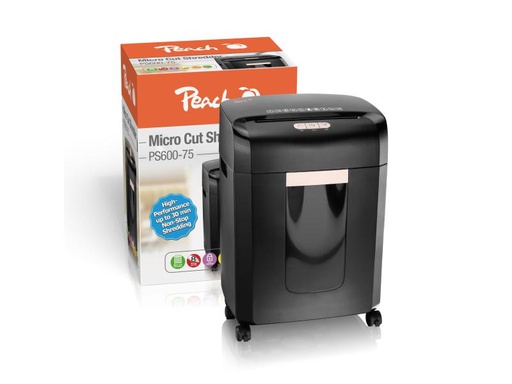 [90131984 747242] Peach Bürogeräte Aktenvernichter Micro Cut PS600-95 P-5, 15 Seiten
