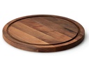 Continenta Schneidebrett Walnuss, rund 28 cm  x 28 cm