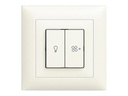 Feller EDIZIOdue UP-Schalter für Lampe und Ventilator