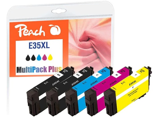 [90132091 1142594] Peach Tinte Epson No 35XL 2x BK, C, M, Y
