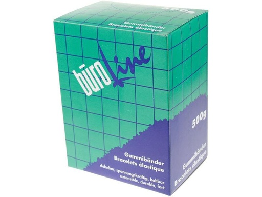 [90132221 1128817] Büroline Gummiband 1.3 x 30 mm, 500 g