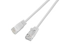 SLIM Slimpatchkabel RJ-45 - RJ-45, Cat 6, UTP, 1.5 m, Weiss